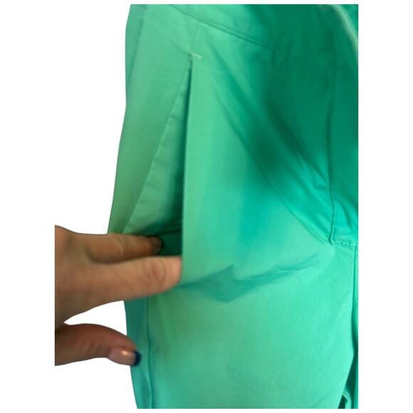 NWOT NIKE Collection High-waisted Wide-leg Woven Grass Green Pant Size Small - Picture 5 of 13